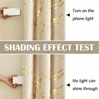 Cortinas Opacas Personalizadas en Oro Blanco con Patrón Metálico de Mármol, Aislantes Térmicas, Reductoras de Ruido, Modernas, 100% Poliéster