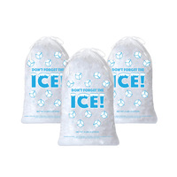 Sacs en plastique résistants de glaçons de chargement de 3kg 5kg 8kg avec l'impression de logo sac de glace en poly transparent durable de qualité alimentaire