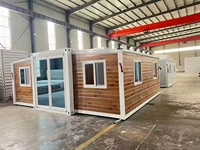Maison pliable préfabriquée imperméable à l'eau de 20 pieds pour le camping, construction rapide et extensible