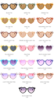 Nouvelles lunettes de soleil tendance pour enfants, avec logo personnalisé, protection UV400, monture intégrale en forme de cœur, protection UV pour une utilisation en extérieur