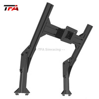 Support de moniteur triple à écran unique en aluminium pour simulateur de course, avec fixation VESA réglable, pour vente en gros