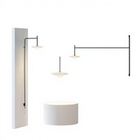 Lámpara de Pared Geométrica de Brazo Largo, Estilo Nórdico, Moderna y Minimalista, para Dormitorio o Sala de Estar