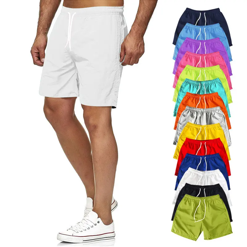 US Size Sport Shorts Benutzer definiertes Logo Polyester Schnellt rockn endes Workout Running Fitness Herren Shorts