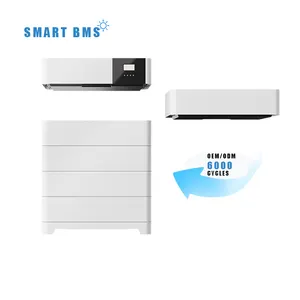 Stackable mô-đun năng lượng mặt trời Hệ thống lưu trữ năng lượng pin với Thông Minh BMS 10kwh 20kwh điện áp cao nhà Pin gói