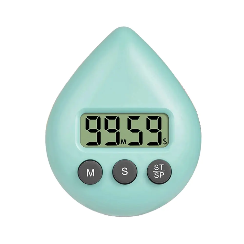 Su damlası elektronik dijital zamanlayıcı mutfak pişirme duş çalışma kronometre çalar saat elektronik pişirme geri sayım saati zamanlayıcı