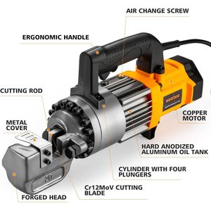 Coupe-ferraille électrique Huotuo Rc20b, outil de coupe d'acier de 4 à 20 mm avec étui - Product Image 2
