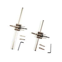 Jeu de forets de type avion REEKE – Outil de découpe efficace en HSS pour trous centraux, double cannelure, finition oxyde argent/noir disponible