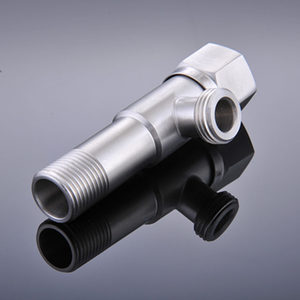 Válvula angular extendida de acero inoxidable, 3/4 pulgadas, una entrada, dos salidas, para calentador de agua, accesorios para agua fría y caliente - Product Image 1