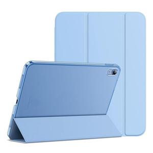 Funda para tableta iPad de 10.2 pulgadas, plegable en tres partes, semitransparente, de PC mate, con cobertura total y a prueba de golpes. - Product Image 4