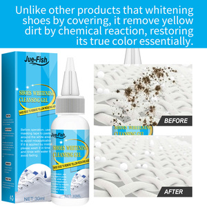 Juego de gel limpiador y blanqueador para zapatos <span class=keywords><strong>Jue</strong></span>-fish de la mejor calidad, Gel limpiador para zapatos amarillos con borde de zapatos - Product Image 2