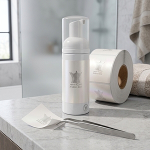 สติกเกอร์กาวในตัวแบบกำหนดเอง ฉลากบรรจุภัณฑ์เครื่องสำอาง สติกเกอร์กันน้ำ พิมพ์ฉลากขวด - Product Image 1