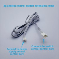 Câble d'extension en cascade pour amplificateur de puissance à contrôle centralisé, borne DuPont 3P, sans isolation, longueur 1000-20000m