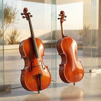 China OEM High Quality Wholesale Professional 4/4 Handmade Solid Wood Cello with Maple Neck