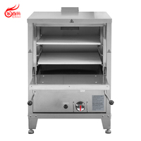 Four à pizza commercial au gaz, avec lit de cuisson en pierre réfractaire, en acier inoxydable, conception empilable pour la cuisson RGR24P19
