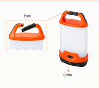 Lampes de camping LED hybrides portables rechargeables Type-C IP65 1000LM à intensité variable pour utilisation en extérieur en tente