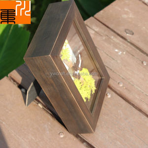 Bán Buôn Tùy Chỉnh 8*8 \ "Đen 3D Sâu Bướm Taxidermy Bằng Gỗ Bóng Hộp Khung Ảnh Chất Lượng Cao Sản Phẩm Cho Cảnh Quan Hoa - Product Image 5