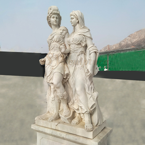 Scultura Classica di Combattente, Statua a Grandezza Naturale di Donna Greca Soldato Guerriero per Decorazione di Parchi - Product Image 3