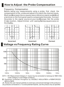 RIGOL RP1300H 300MHz 2000V Osciloscopio Sonda pasiva - Product Image 5