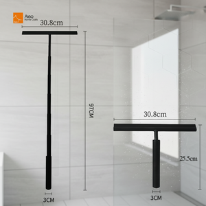 Noir blanc rétractable Silicone douche fenêtre raclette nettoyant gros sol verre télescopique raclette essuie-glaces Table laveuse - Product Image 1