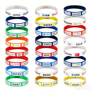 Factory Wholesale <b>Promotional</b> Gift Rubber Wrist Band Custom Logo Silicone <b>Wristbands</b> Bracelet - Product Image 1