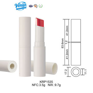 Tubos <span class=keywords><strong>de</strong></span> Plástico Vacíos con Tapa <span class=keywords><strong>de</strong></span> Rosca para Cosméticos, 3g-4g/ml, 5ml, para Lápiz Labial y Bálsamo Labial, 50 Unidades/Lote, Marca Venus Serigrafiada para Ojos - Product Image 4