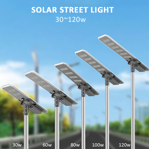 LECUSO Nueva Farola Solar LED Integrada Todo en Uno para Exteriores, Impermeable, de 60w 80w 100w 120w - Product Image 3