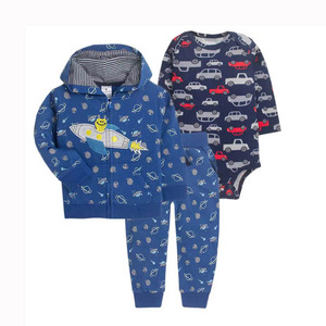 Mejores Precios Conjunto de 3 Piezas de <span class=keywords><strong>Ropa</strong></span> de Bebé para Niño Recién Nacido: Chaqueta con Cremallera, Sudadera con Capucha y Pantalones de Manga Larga para <span class=keywords><strong>Invierno</strong></span> - Product Image 6