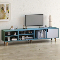 Nordique moderne Vintage en bois meuble TV tiroir de rangement commode de luxe pour appartement salon sol en bois TV Console support