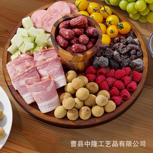 Wooden fruit and cake tasting <b>tray</b> with lid, transparent cover, bread and dessert display stand, tall cake <b>tray</b> - Product Image 4