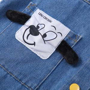 Gilet en jean <span class=keywords><strong>sans</strong></span> manches de haute qualité pour tout-petits garçons, collection printemps-automne, avec imprimé dessin animé mignon, vêtement d'extérieur, manteau quotidien pour bébés garçons - Product Image 4
