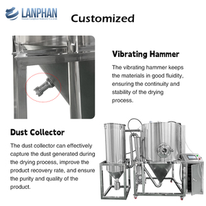 Máquina centrífuga industrial del secador de espray 10L/H para hacer el polvo del café instantáneo de leche en polvo - Product Image 5