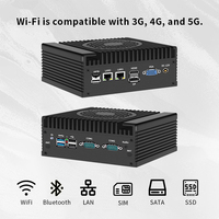 Mini PC Industrial Personalizado de 12V CC con Windows 11 para Automatización, Computadora Sin Ventilador Intel N100/N150/N305 con Amplia Gama de Interfaces de E/S, DDR5