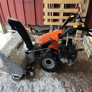 소형 핸드 푸시 2 륜 스노우 스위퍼 풀 기어 전기 시작 거리 눈 청소 기계 - Product Image 5