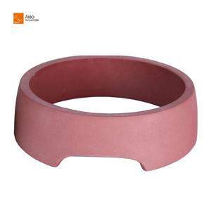 Mangkuk anjing beton hewan semen hijau dengan mangkuk baja tahan karat di dalam desain baru ramah lingkungan grosir - Product Image 4