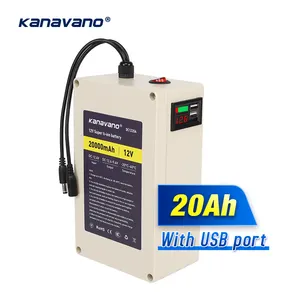 卡纳瓦诺储能电池12V 20Ah可充电USB锂电池23a 12v