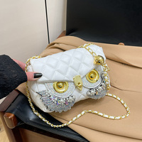 Sacs à main dames hibou masque frangé décoratif femme cuir sacs à bandoulière femmes luxe sacs à main et sacs à main