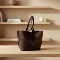 Tas Selempang Kulit Asli Modern dengan Ritsleting Lembut, Tali Selempang, Kualitas Terbaik, Tahan Lama, Ringan, 100% Ramah Lingkungan, Kapasitas Besar