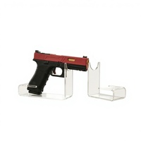 Support de présentation transparent en acrylique en forme de U pour pistolets, porte-armes de collection, présentoir pour modèles de pistolets jouets, vente en gros