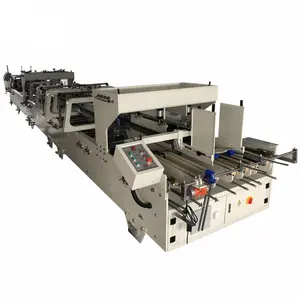 Automatische 4 6 Eck karton Wellpappe Pizza Box Folder Gluer Maschine