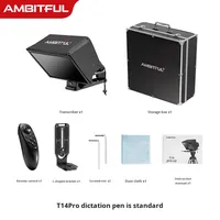 Téléprompteur pliable à grand écran KDBAO T16 pour appareil photo reflex numérique, téléphone portable, diffusion en direct universelle, vidéos promotionnelles, diffusion en direct