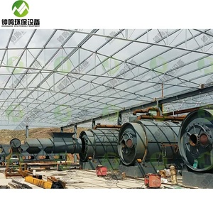 High output waste plastic pyrolysis oil plant