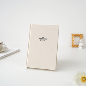 Rivestimento in tessuto di lino personalizzabile con copertina rigida A5 quotidiano di auto-riflessione e crescita - Product Image 5