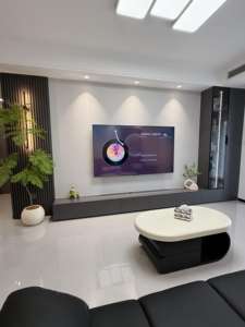 Vendita calda in stile moderno con struttura in metallo e aperto per scaffali in legno rustico <span class=keywords><strong>TV</strong></span> Stand armadio armadio - Product Image 6