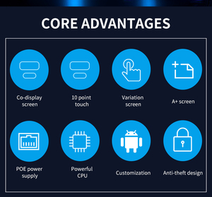 10.1” Dual Display Digital Signage Rk3288 Digital Signage 10 point Touch Screen Android 8.1 <b>Tablet</b> <b>PC</b> 2+16GB WIFI for Business - Product Image 3