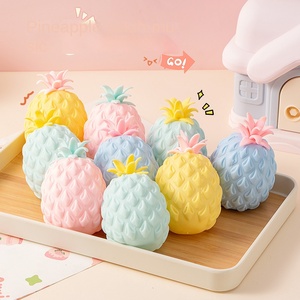 Jouet créatif anti-stress en forme d'ananas, balle à presser, musique, décompression, caoutchouc souple, jouets pour enfants, vente en gros QianQu-014, unité - Product Image 1