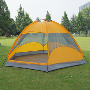 Carpas hexagonales para acampar y dormir rugoso, para 3-4 personas, puertas dobles - Product Image 2