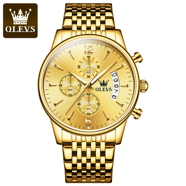 OLEVS 2867 Factory Price Customized Brand Business Watch Wrist Waterproof Chronograph Wristwatches Luxury Men Quartz Watches