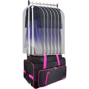 Free sample Fashionable Rolling <b>Travel</b> Dance <b>Bag</b> with Garment Rack <b>Wheeled</b> Duffel <b>Bag</b> Luggage Customized Dance <b>Travel</b> <b>Bag</b> - Product Image 2
