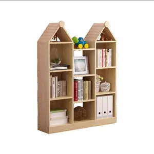 Многофункциональная игрушечная полка, креативная детская книжная полка, простой и современный книжный шкаф, мебель из массива дерева для гостиной