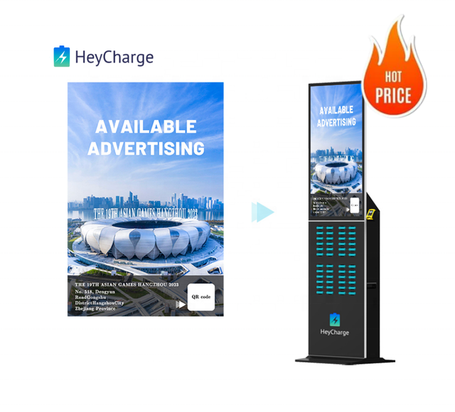Outdoor Mobile Phone Charging Station High Capacity Wireless Charging Waterproof Public Power Bank Rental Station with Kiosk